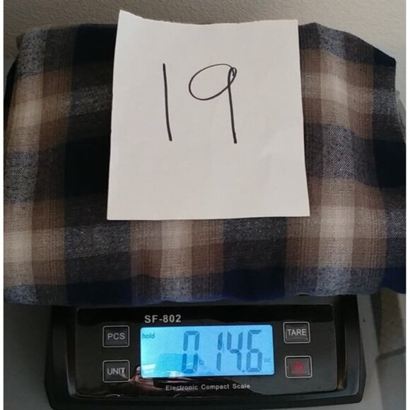 Noble Outfitters Men's Dark Blue & White Tartan Plaid Flannel Shirt Size XXL - Picture 7 of 7